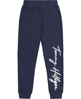 Tommy Hilfiger Girls Hilfiger Script Wide Sweatpant - Ultra Blue