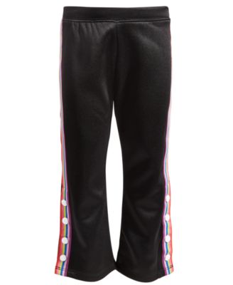 ID Ideology - Toddler & Little Girls Rainbow-Stripe Track Pants