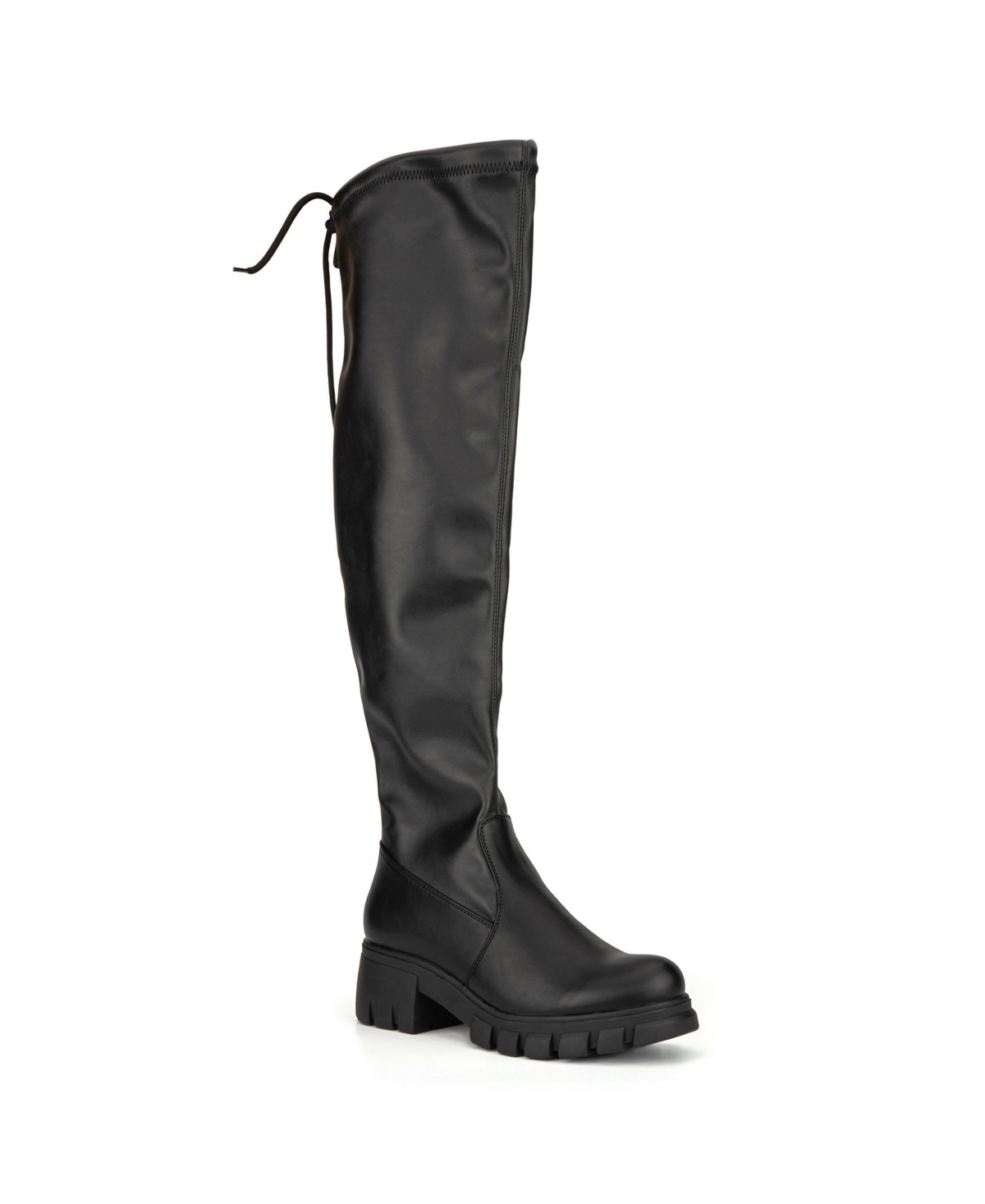 Olivia Miller Women's Madison Lug Sole Tall Boot Women's Shoes In Black