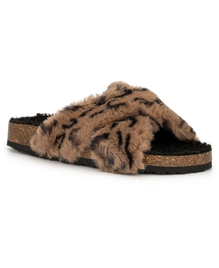 Olivia miller fur slides store