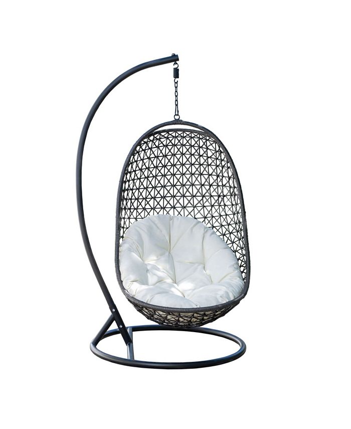 Abbyson Living Aurora Outdoor Hanging Patio Basket Chair Macy's