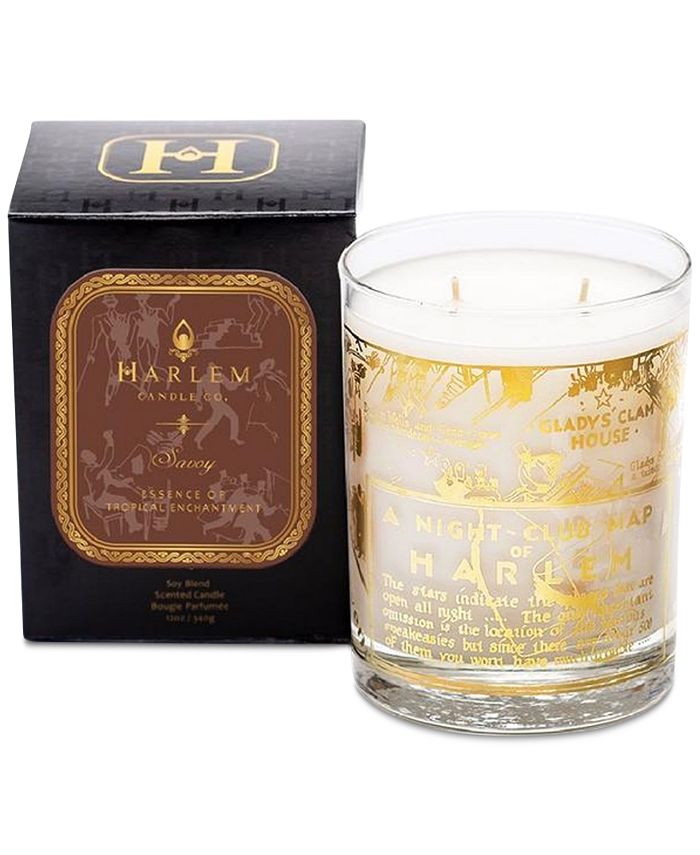 Harlem Candle Co. 22k Gold Map of Harlem "Savoy" Luxury Candle, 12oz. Macy's