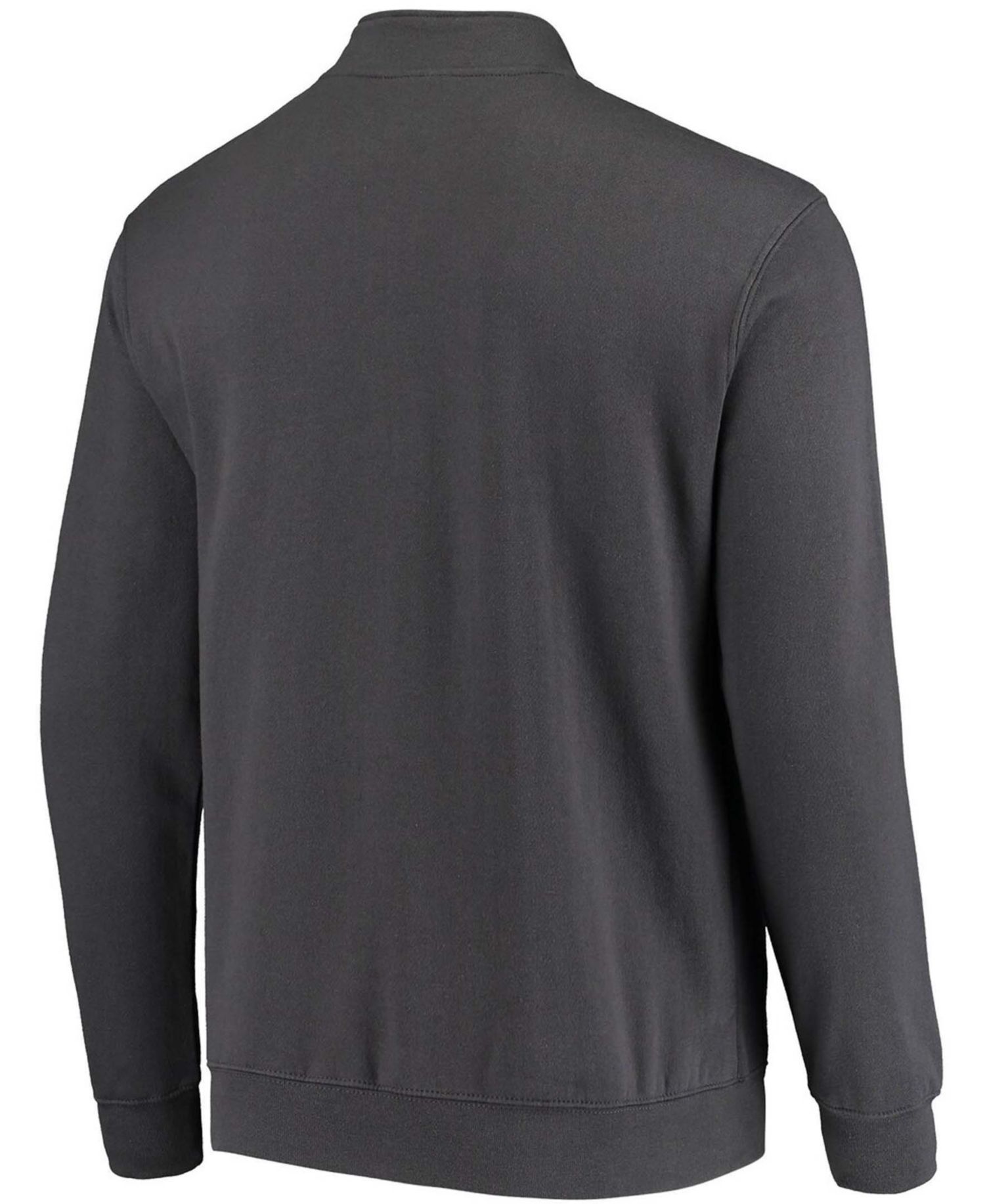 Men's Charcoal NC State Wolfpack Tortugas Logo Quarter-Zip Jacket