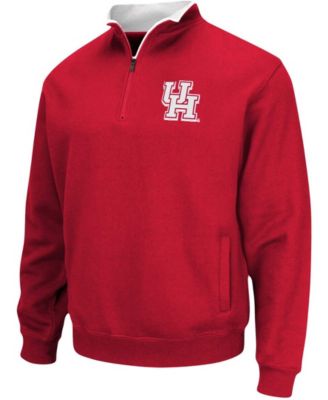 Men's Red Houston Cougars Tortugas Logo Quarter-Zip Pullover Jacket