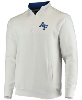 Men's White Air Force Falcons Tortugas Logo Quarter-Zip Jacket