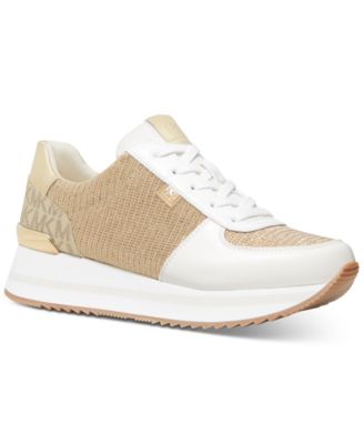 michael kors gold tennis shoes