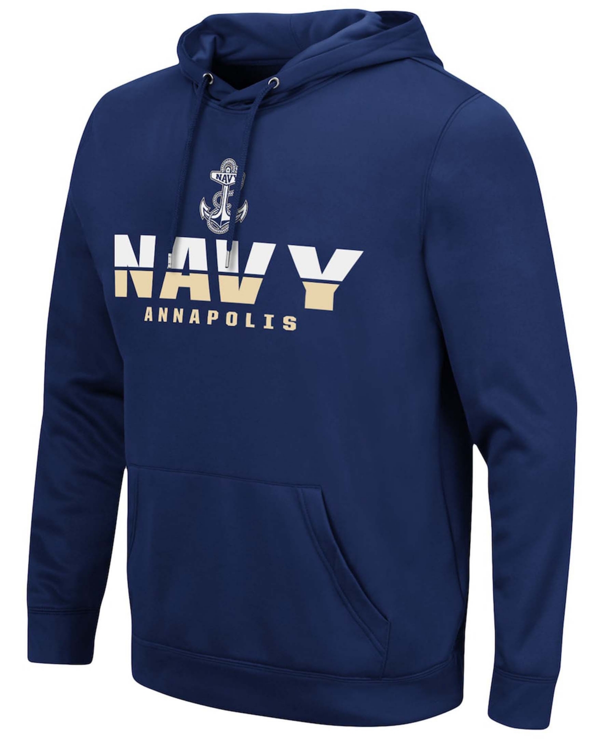 Colosseum Men's Navy Navy Midshipmen Lantern Pullover Hoodie In Navy