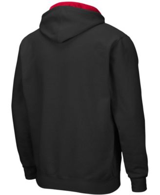 Men's Black Rutgers Scarlet Knights Arch Logo 3.0 Full-Zip Hoodie
