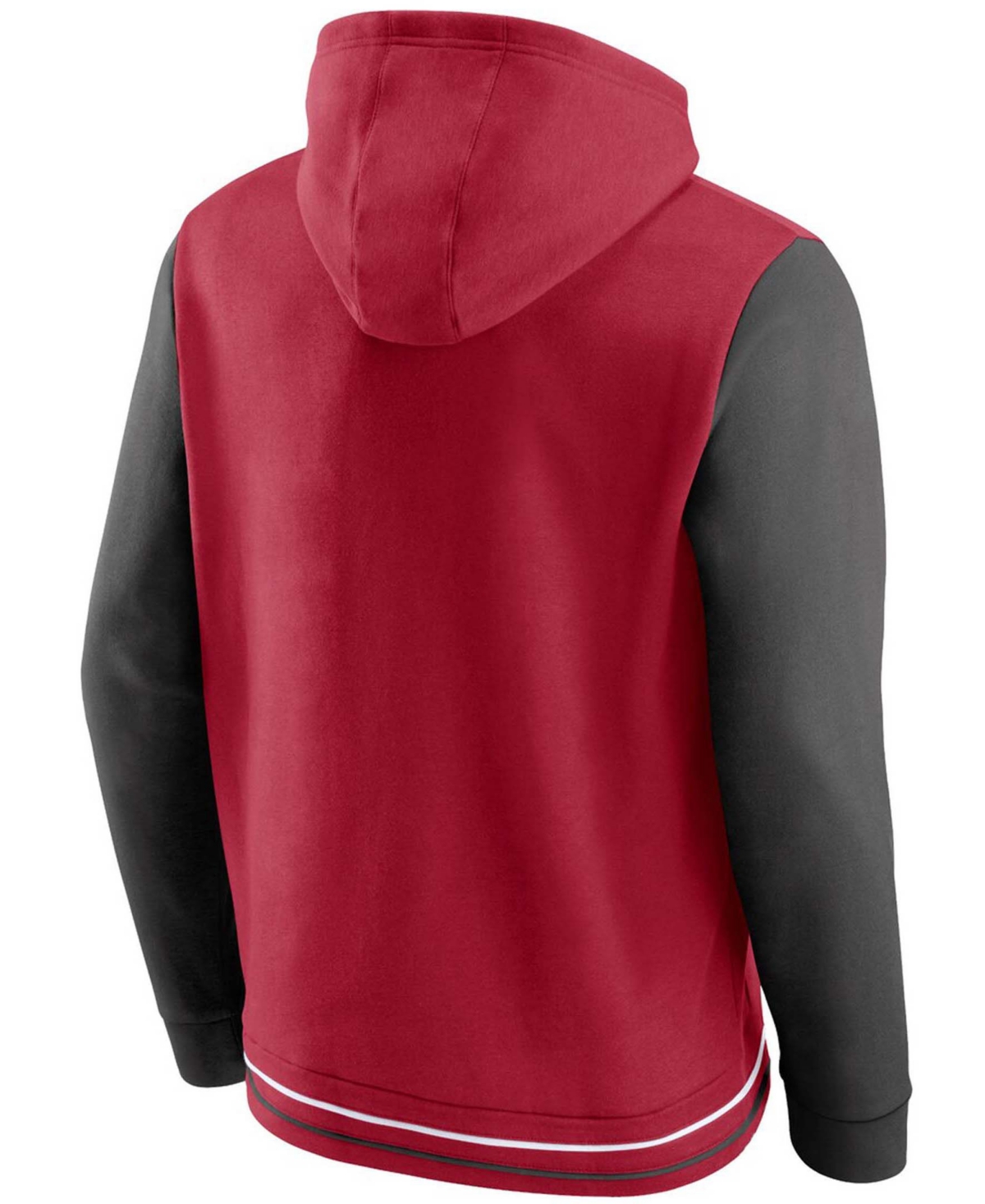 Shop Fanatics Men's Red, Pewter Tampa Bay Buccaneers Block Party Pullover Hoodie