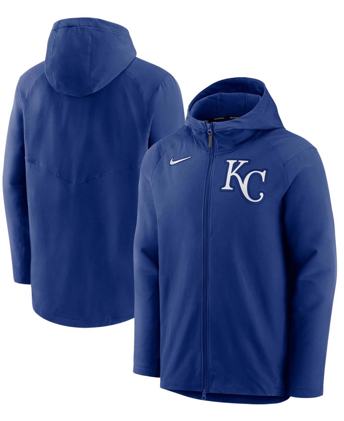 Men's Royal Kansas City Royals Authentic Collection Pregame Performance Full-Zip Hoodie Jacket
