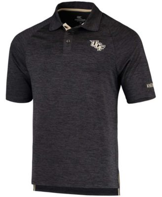 Men's Heather Black UCF Knights Down Swing Polo Shirt