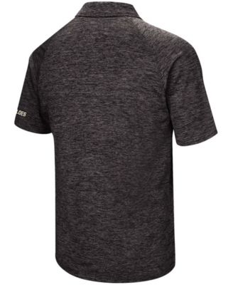 Men's Heather Black Colorado Buffaloes Down Swing Polo Shirt