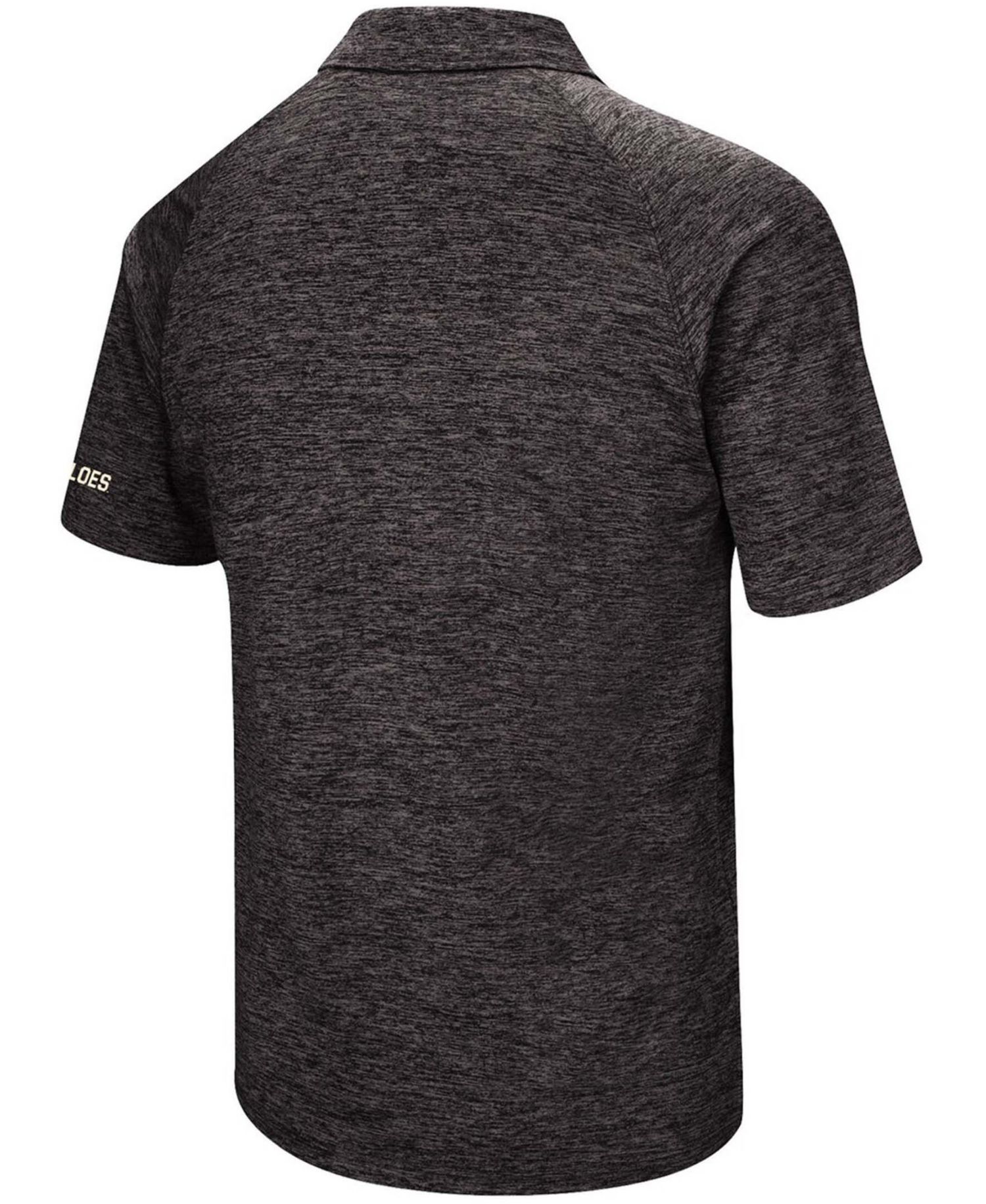 Men's Heather Black Colorado Buffaloes Down Swing Polo Shirt