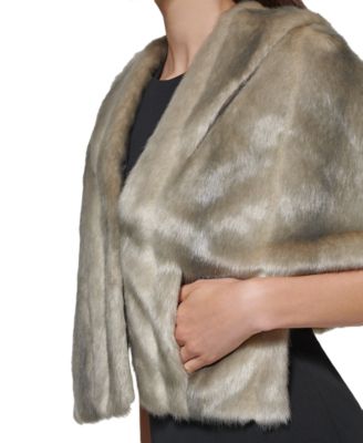 Faux-Fur Shrug