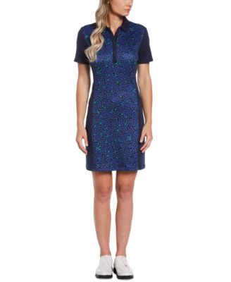PGA TOUR - Women's Geo Print Short Sleeve Golf Dress