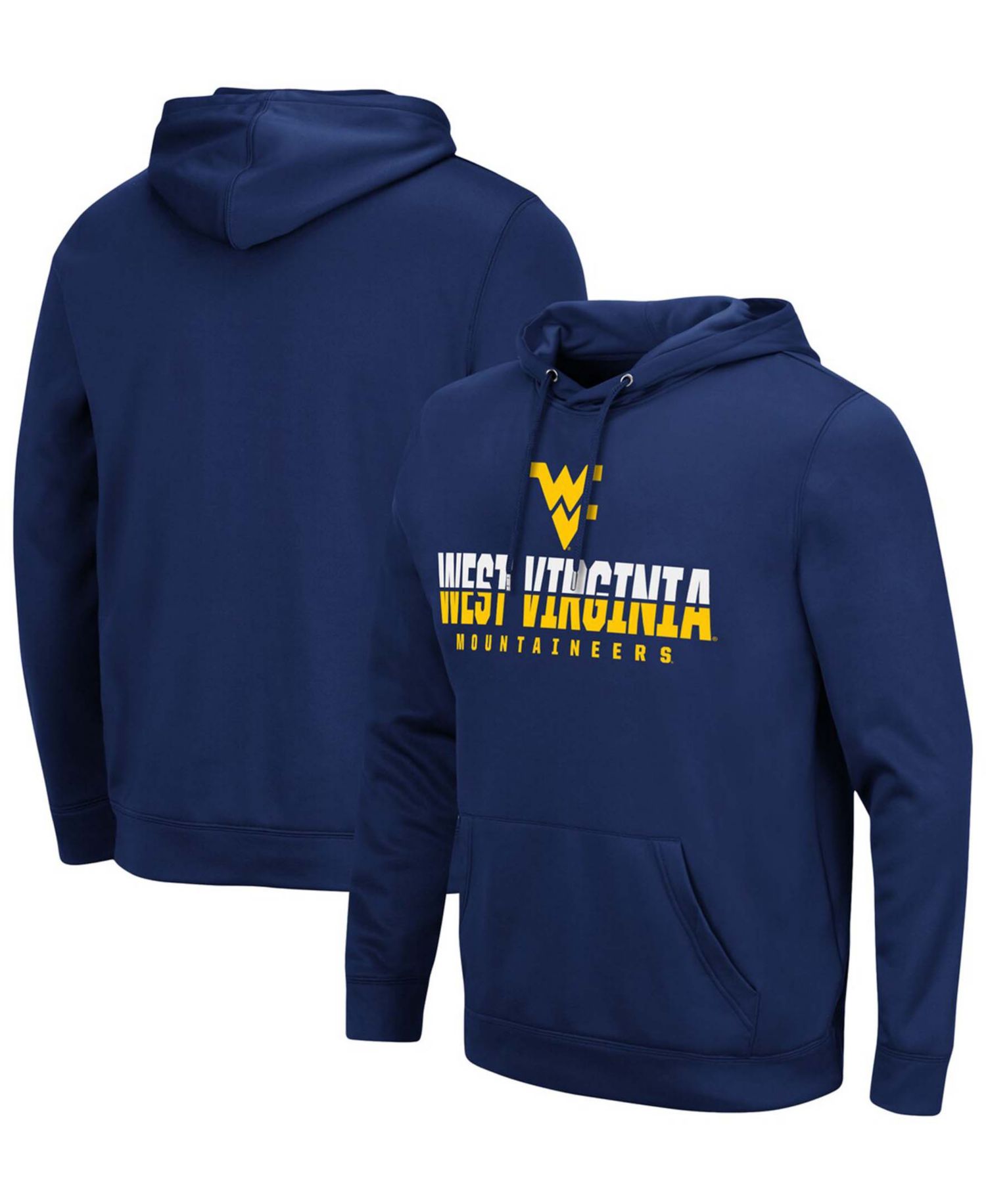 Men's Navy West Virginia Mountaineers Lantern Pullover Hoodie