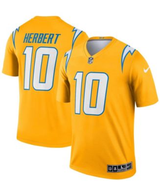 Nike Youth Nike Justin Herbert Gold Los Angeles Chargers Inverted