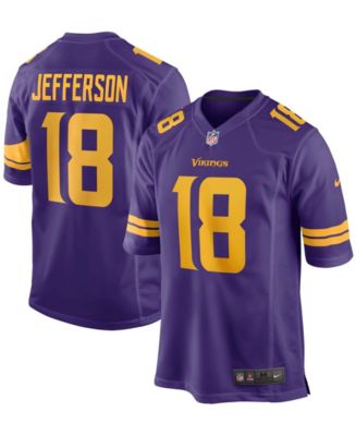 Newborn & Infant Minnesota Vikings Justin Jefferson Nike Purple Game Romper  Jersey