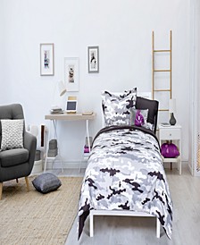 Camo Gray 8-Pc. Full Comforter Set