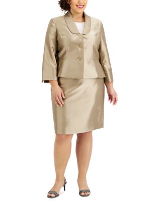 macys plus size skirt suits