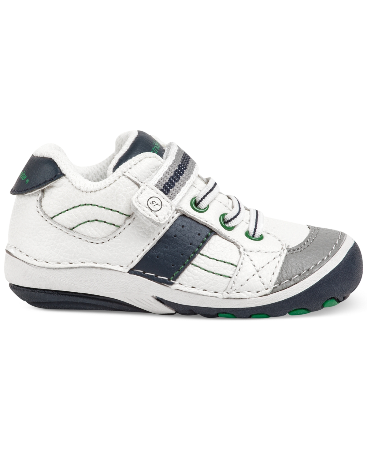 Shop Stride Rite Toddler Boys Srt Sm Artie Athletic Shoes In White,navy