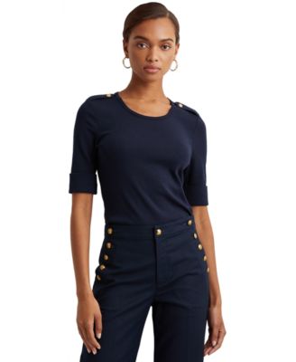 ralph lauren elbow sleeve top