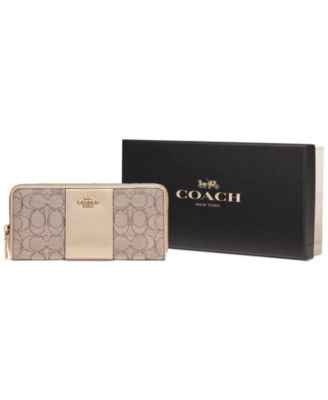 coach purse metallic