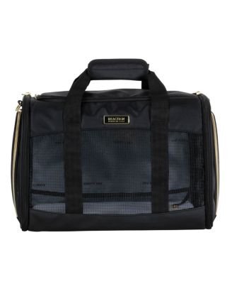 Soft Sided Multi-Entry Collapsible Travel Medium Pet Carrier Duffel With Removable Lining