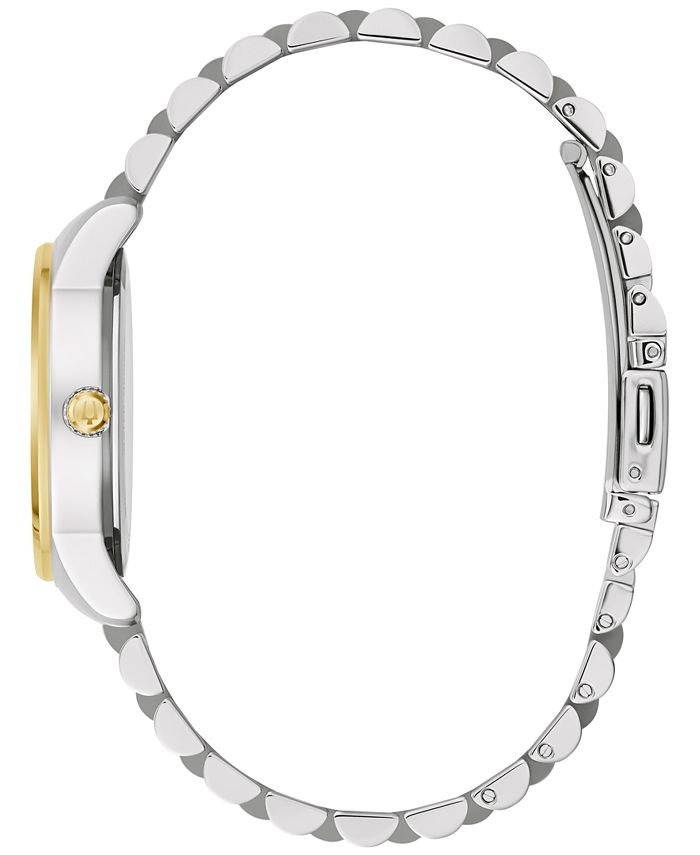 Bulova Women's Classic Two-Tone Stainless Steel Bracelet Watch 32mm ...