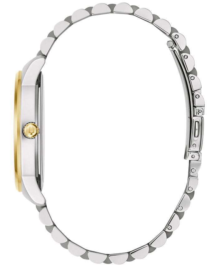 Bulova Men's Classic Two-Tone Stainless Steel Bracelet Watch 41mm - Macy's