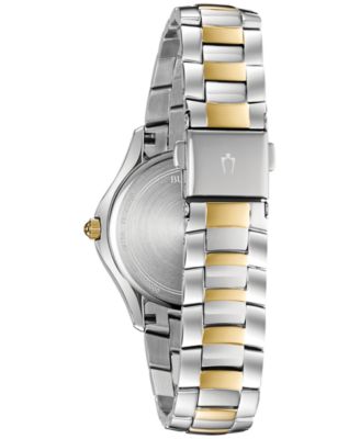 Women's Embellished Two-Tone Stainless Steel Bracelet Watch 32mm