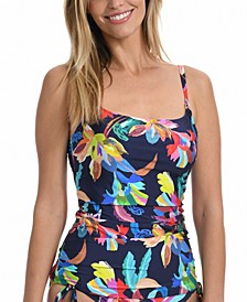 Ruched Underwire Tankini Top 