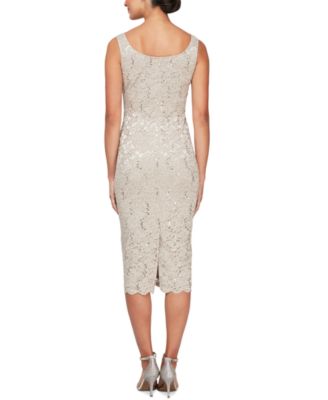 Petite 2-Pc. Lace Jacket & Midi Dress Set
