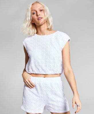 And Now This - Women's Crochet Crop Top