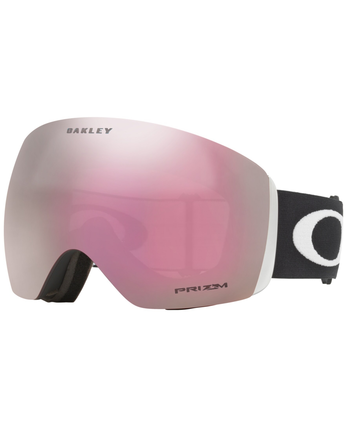 Shop Oakley Unisex Flight Deck Snow Goggles In Prizm Snow Hi Pink,white