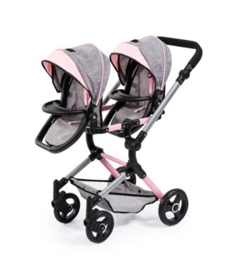 Twin Baby Doll Neo Pram
