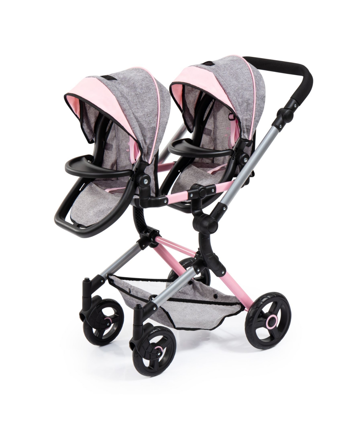 Bayer Twin Baby Doll Neo Pram In Gray