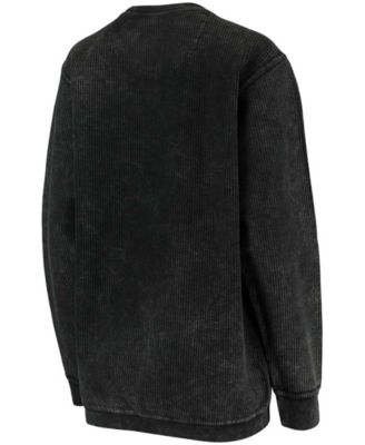 Women's Black Chicago White Sox Script Comfy Cord Pullover Sweatshirt