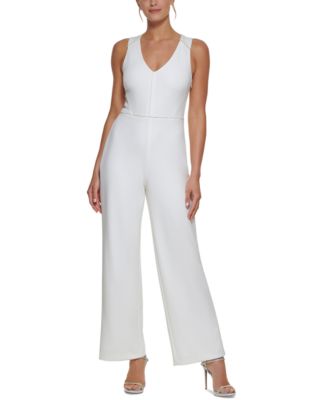 dkny white jumpsuit