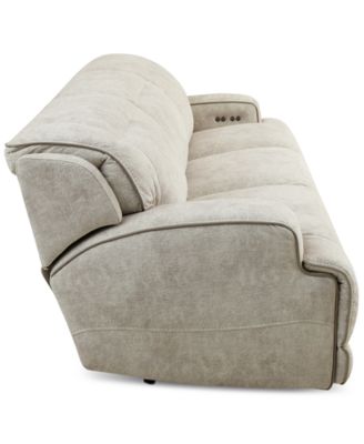 Sebaston 3-Pc. Fabric Sofa with 3 Power Motion Recliners, Created for Macy's