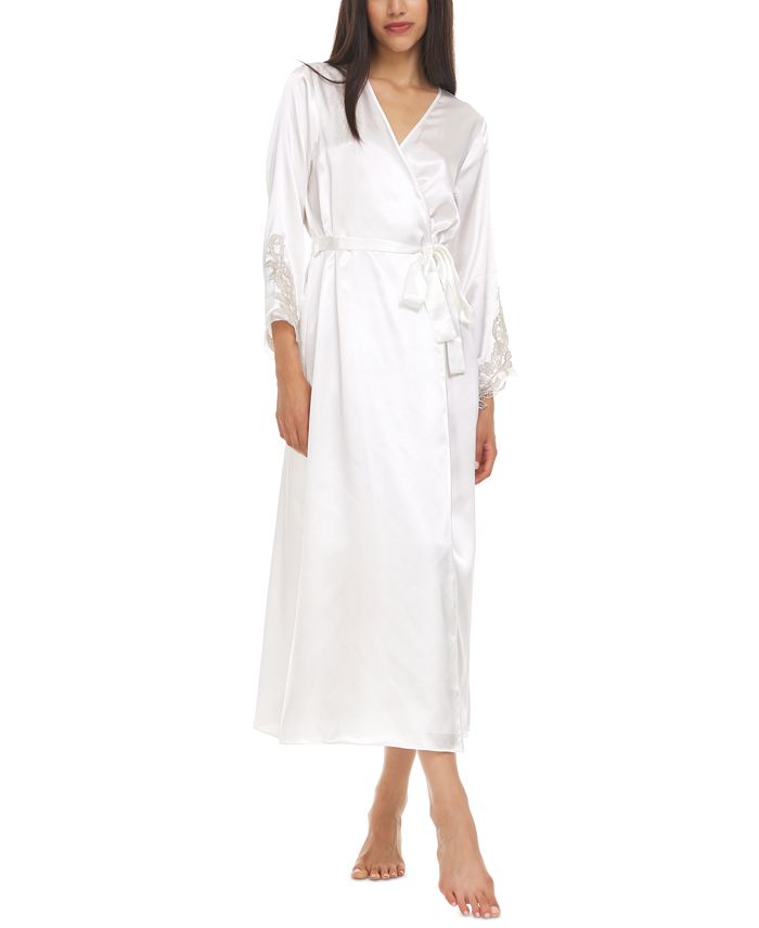flora by flora nikrooz stella satin venise trim robe