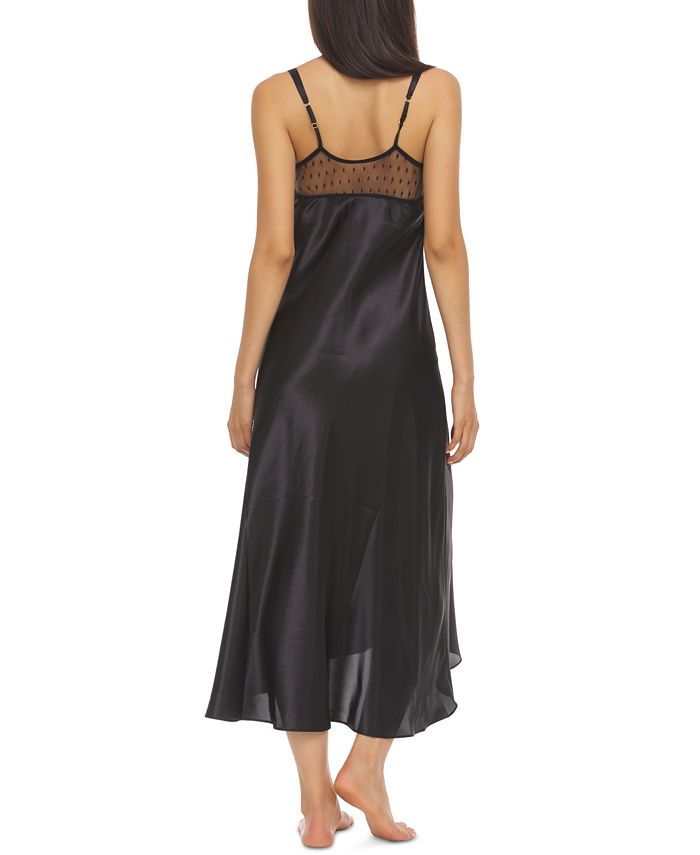 Flora by Flora Nikrooz Stella Satin Venise Trim Nightgown & Reviews ...