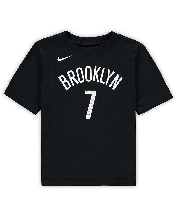 Nike Preschool Girls and Boys Kevin Durant Black Brooklyn Nets Team ...