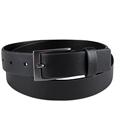 Men's Stretch Tab Faux-Leather Dress Belt, Created for Macy's 