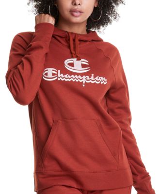 red women's champion hoodie