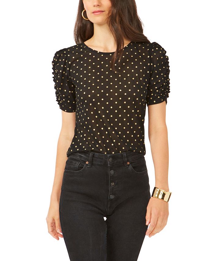 1 state top ruffle sleeve top