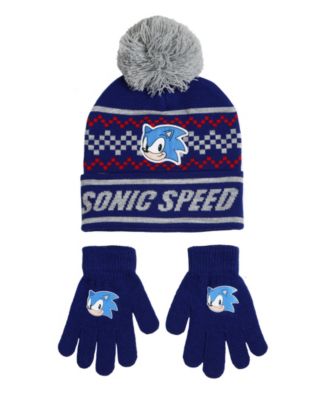 sonic gloves and hat