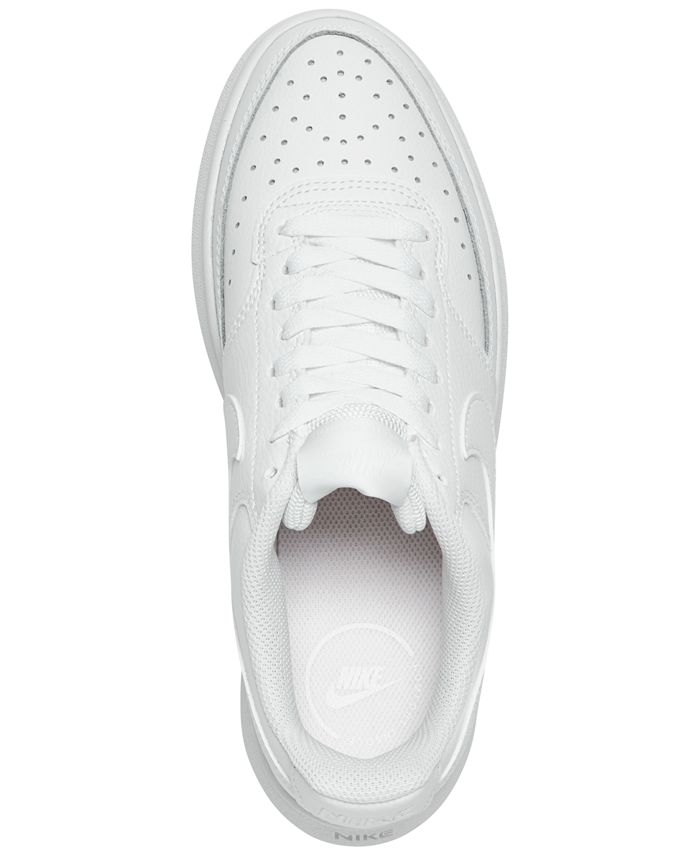 Nike Women #39 s Court Vision Alta Leather Platform Casual Sneakers from