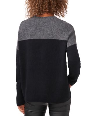 extend shoulder colorblock sweater vince camuto