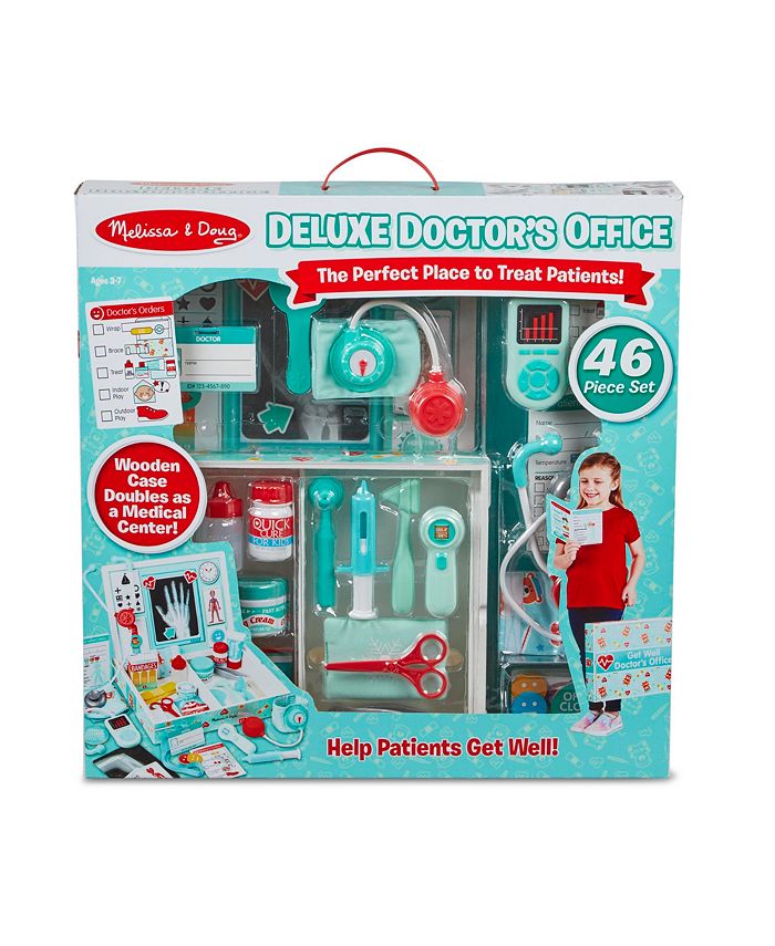 Melissa and Doug Deluxe Doctor's Office 46 Piece Play Set Macy's